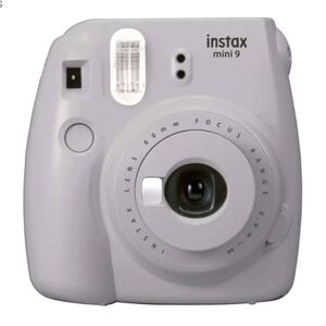 Fujifilm instax mini 9 - Grey with strap and bubble lens